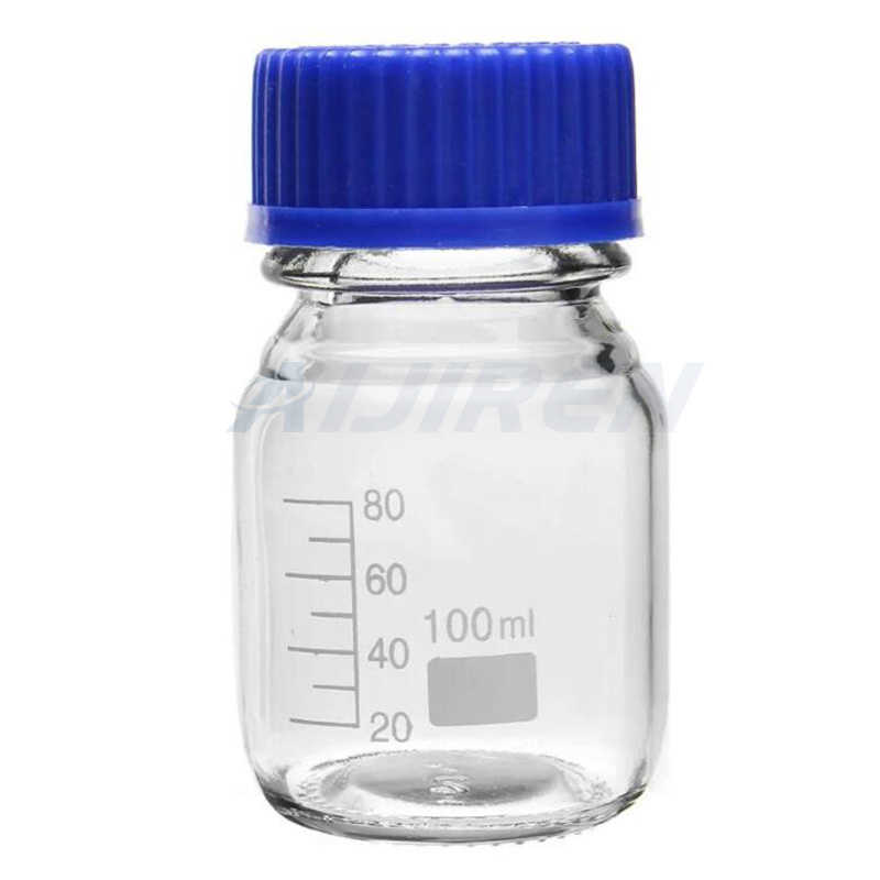 scientific experiment clear reagent bottle